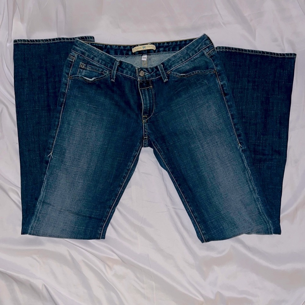 Pre-Owned Women’s Agave Nectar Slim Straight Cut Jeans La Sirena USA 30x33